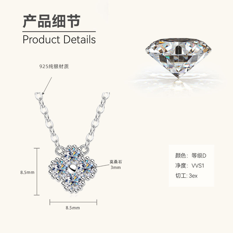 emerald cut moissanite necklace