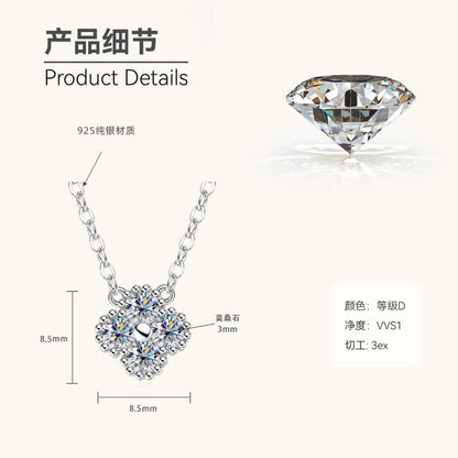 emerald cut moissanite necklace