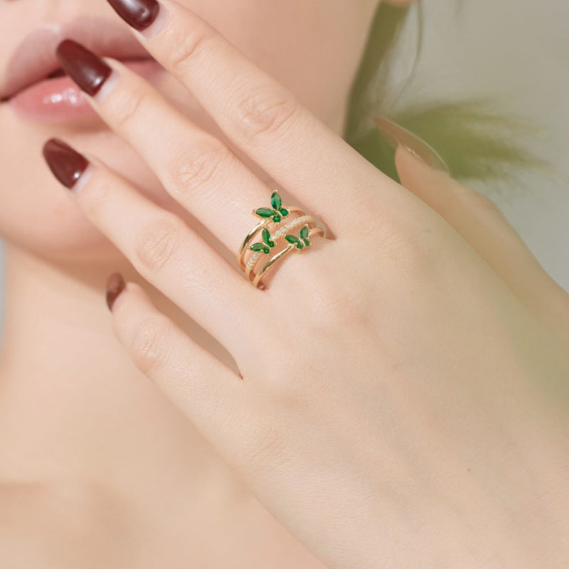 Silver Seraph Butterfly Ring


