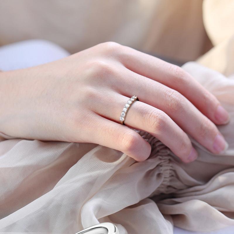 Fixed Setting Moissanite Eternity Ring

