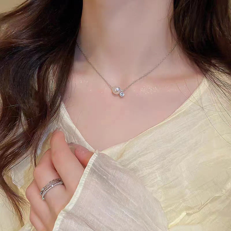 Chic Pearl Zirconia Necklaces
