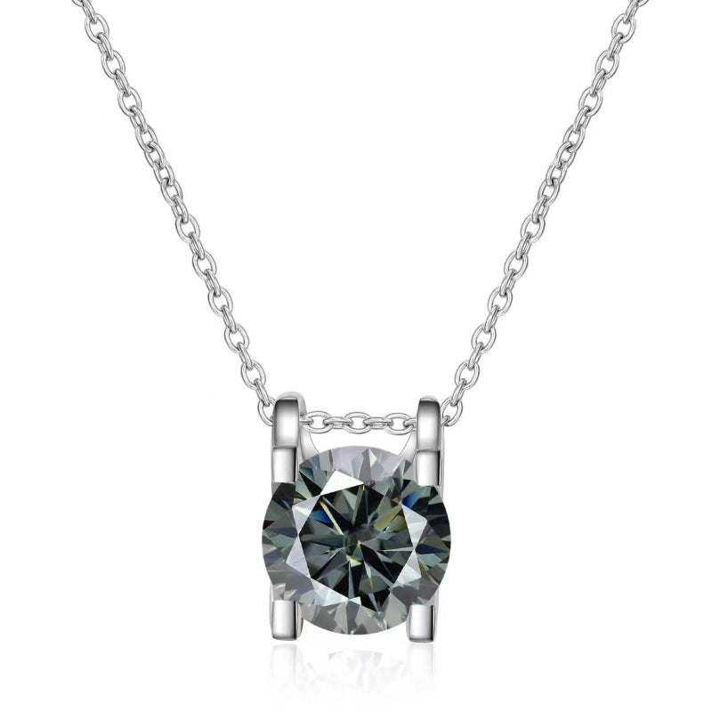 gray Moissanite necklace for women
