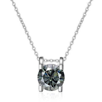 gray Moissanite necklace for women