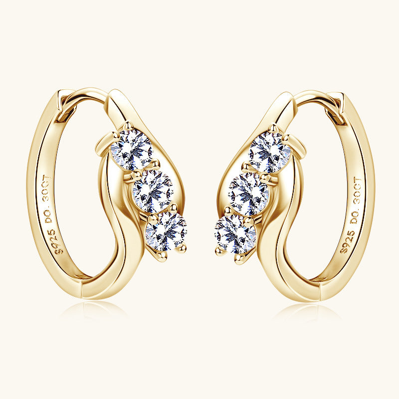 Gold Plated Hoop Earrings