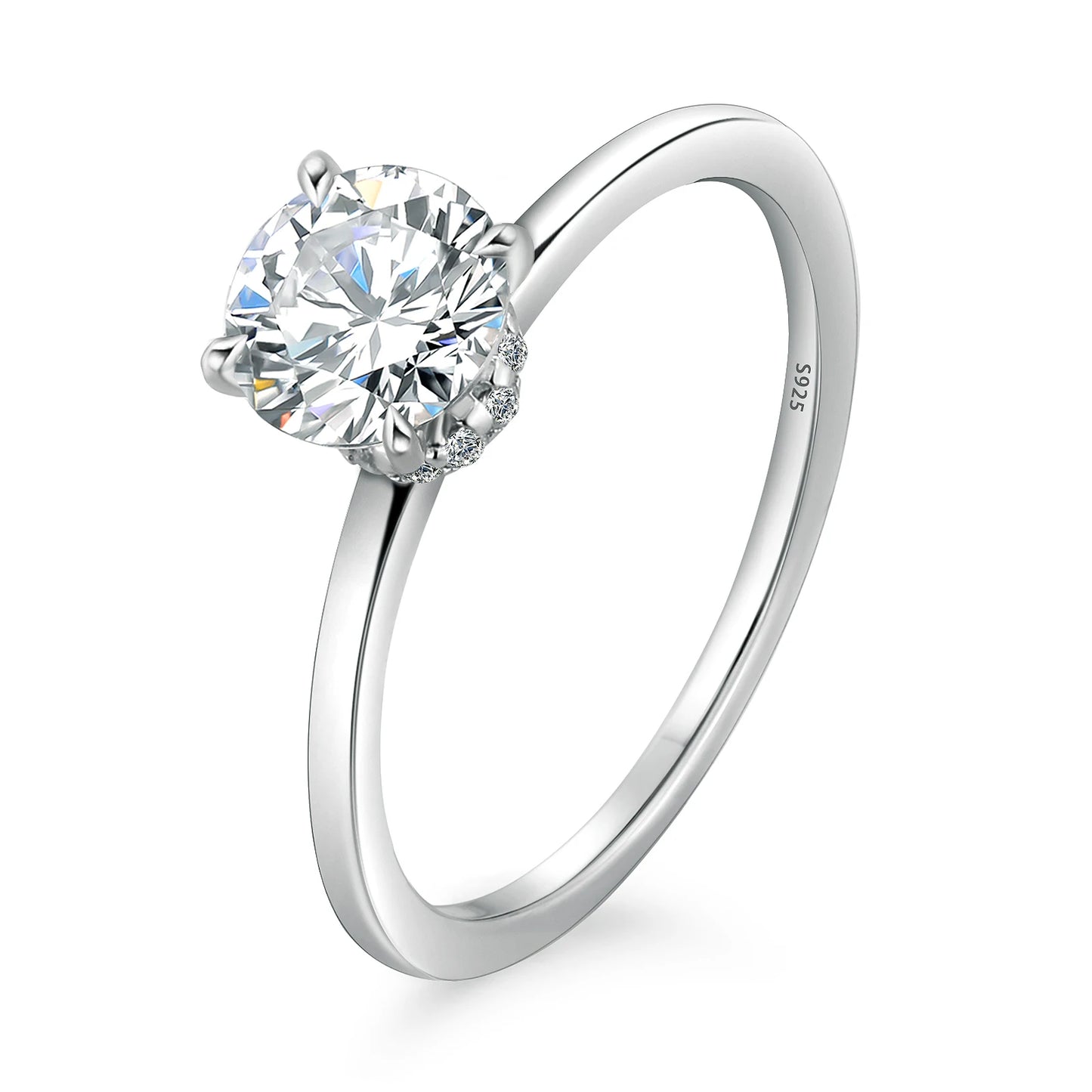 1.0CT Moissanite Rings for Women