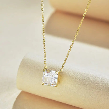 Square Cubic Zirconia Pendant