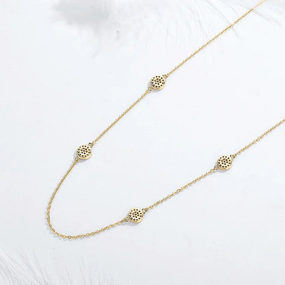 Women`s Trendy Gold Eye Necklace