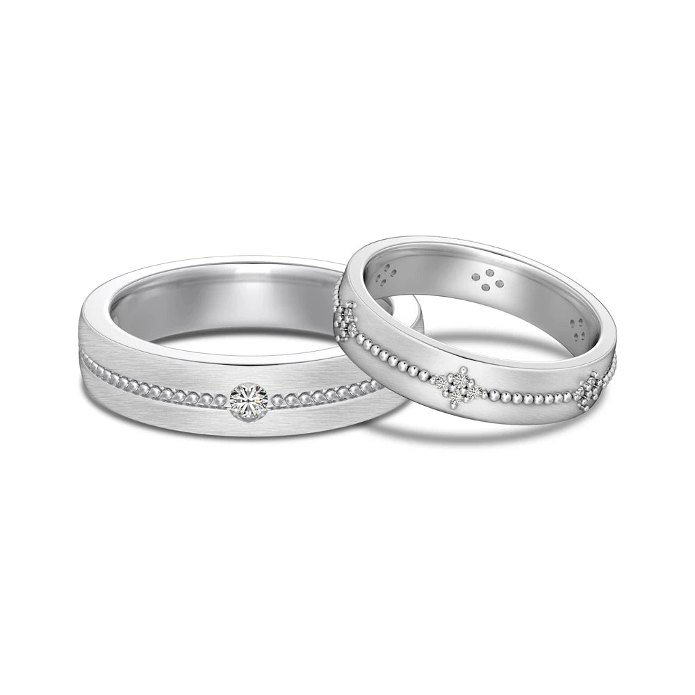 Non Fade Jewellery Couple Engage Rings