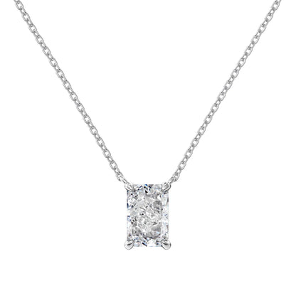 8A Crushed Iced Cut Zirconia Pendant Jewelry Necklace