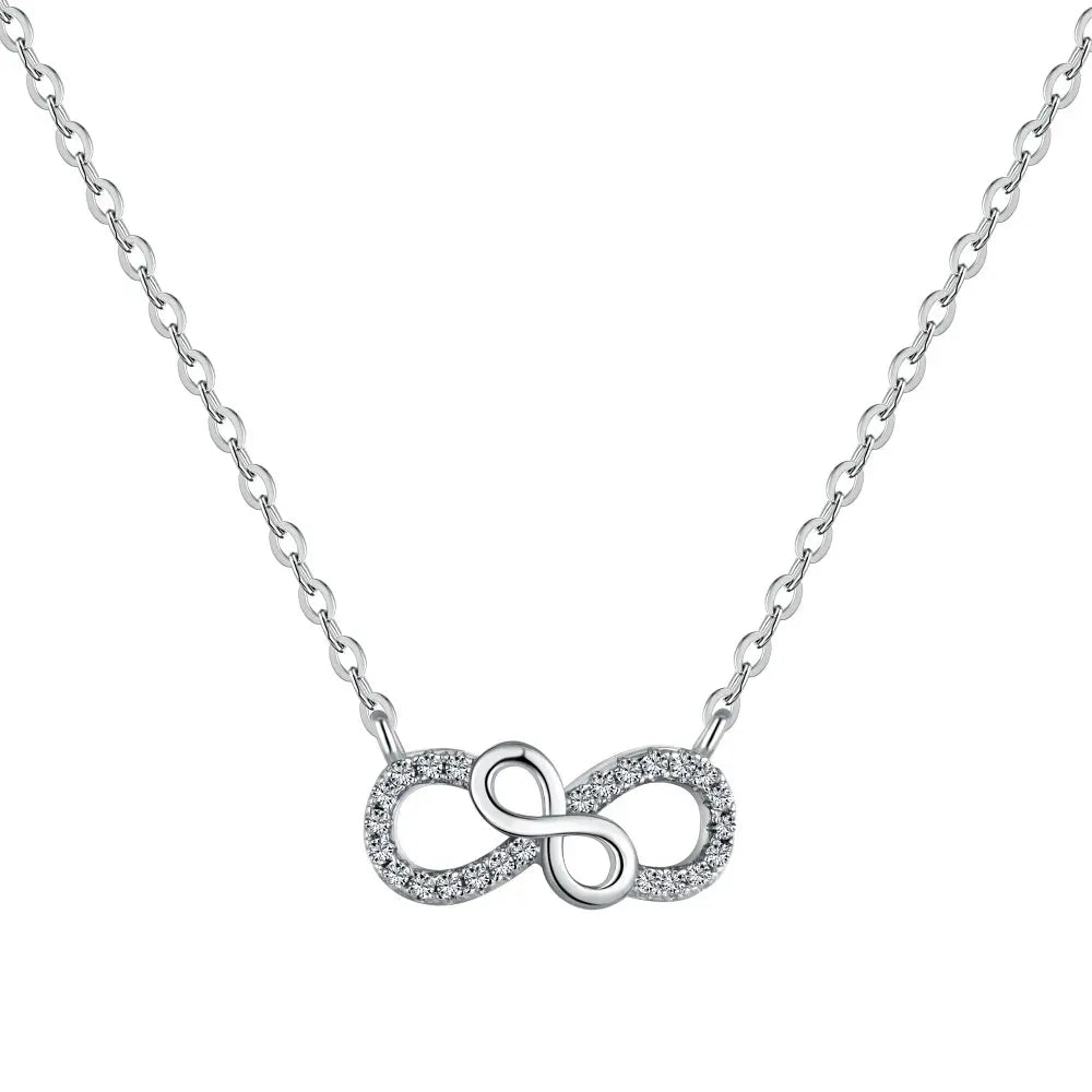 Silver Lucky Infinity "8" Necklace