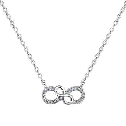 Silver Lucky Infinity "8" Necklace