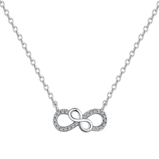 Silver Lucky Infinity "8" Necklace