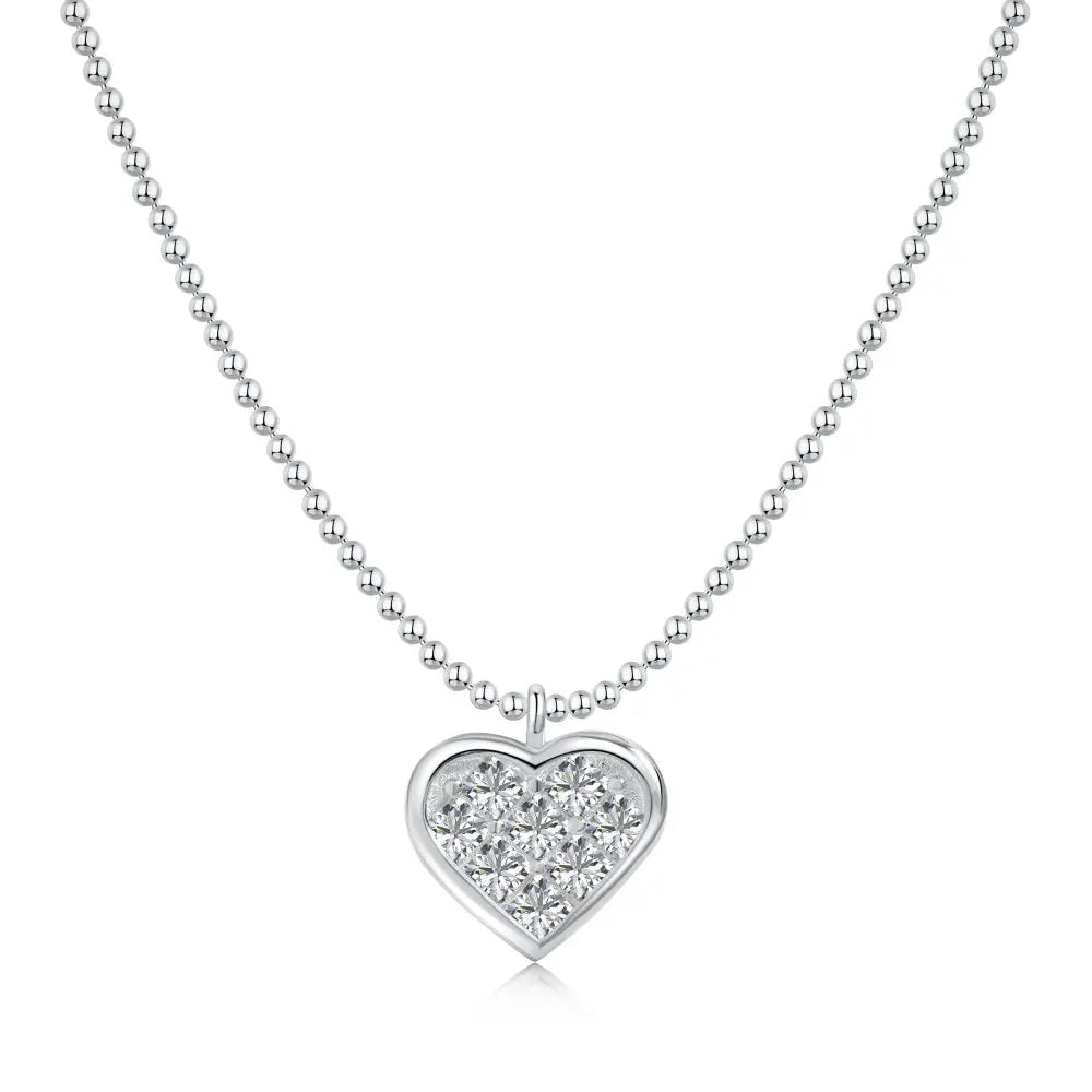 Heart Love Cubic Zirconia Necklace