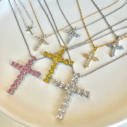 Personalized Women Pendant Cross Necklace