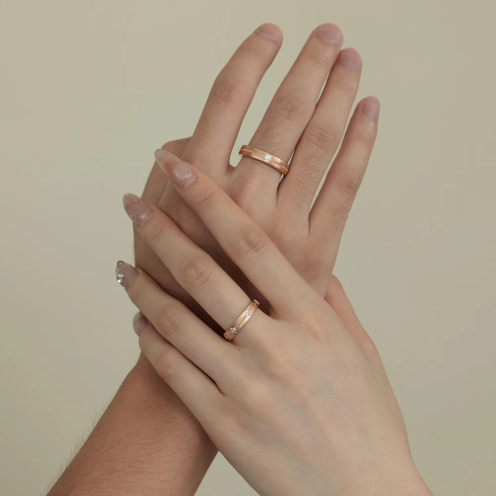 Non Fade Jewellery Couple Engage Rings