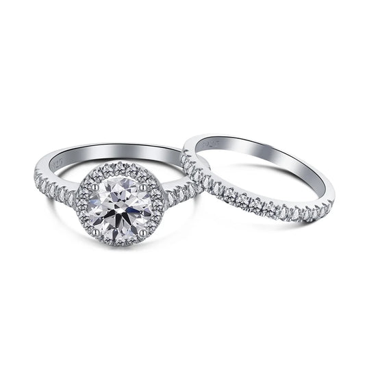 Zirconia Engagement Bridal Rings