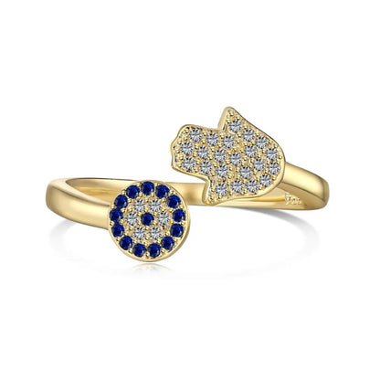Gold Plated Protection Adjustable Ring

