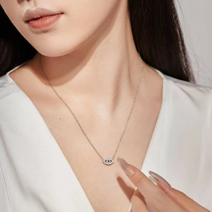 Sparkling Evil Eye Protector Necklace

