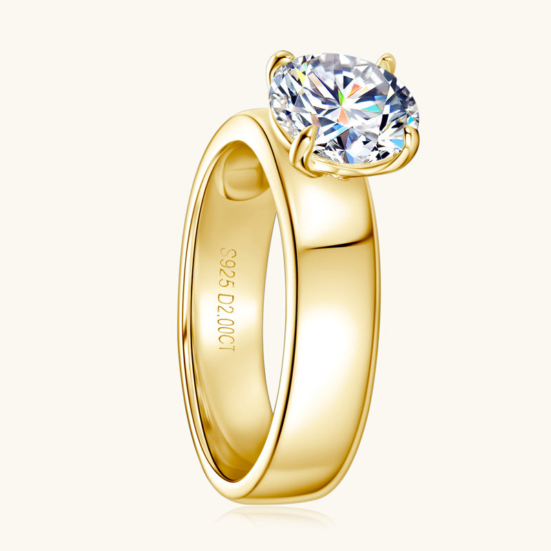 Pristine Gold Moissanite Bridal Jewelry

