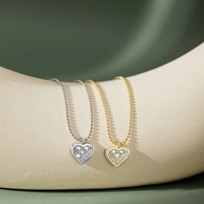 Heart Love Cubic Zirconia Necklace