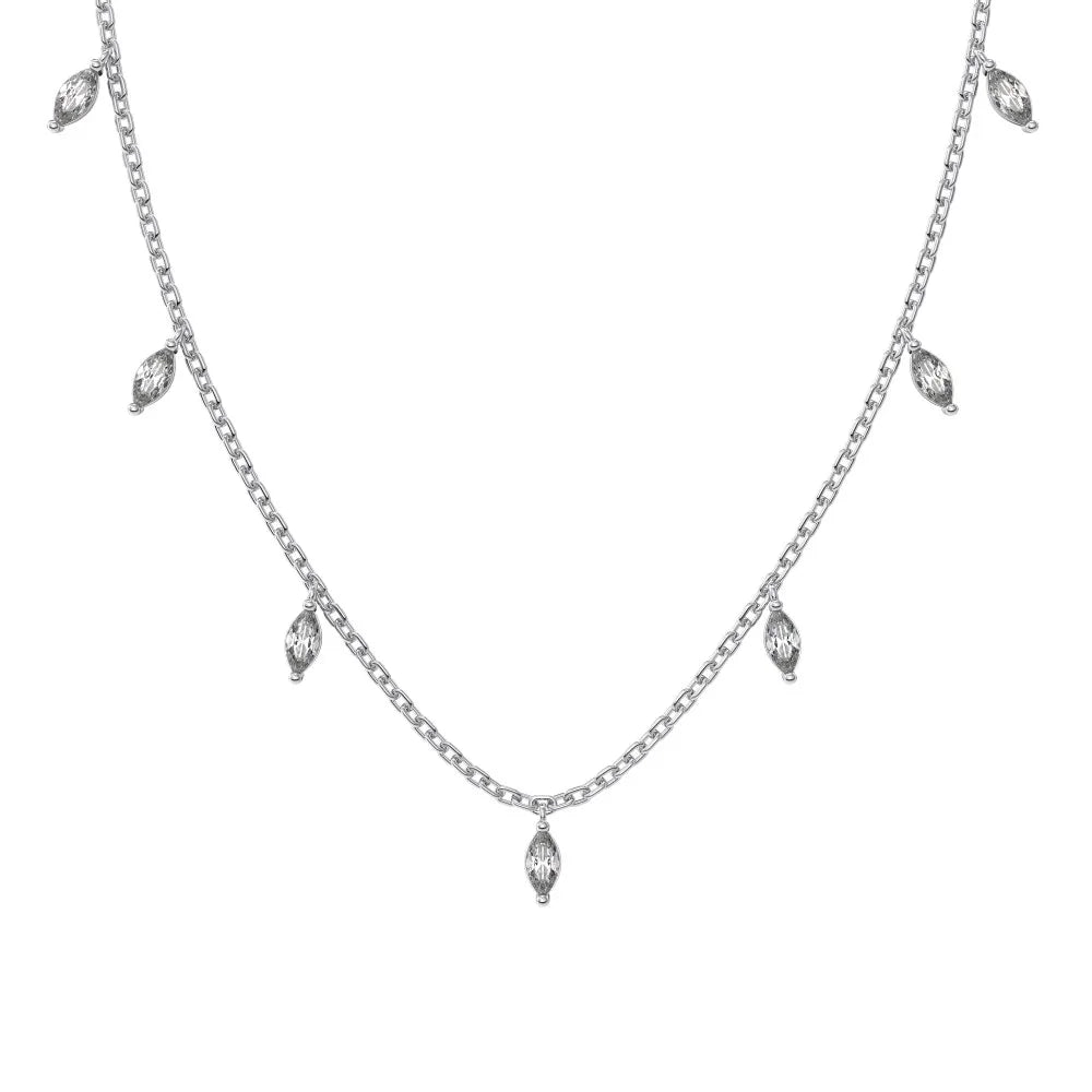 Marquise Stone 5A Zirconia Tassels Jewellery Necklace