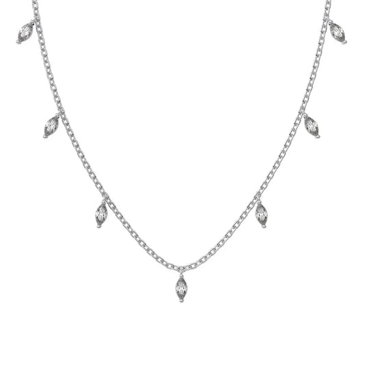 Marquise Stone 5A Zirconia Tassels Jewellery Necklace