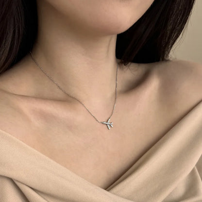 Fine Jewelry Airplane Pendant Necklaces For Women