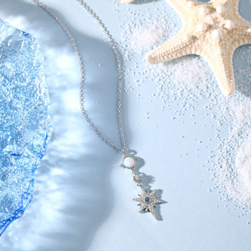 Vintage-Inspired Hexagram Pendant Necklace