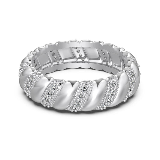 Zirconia Wedding Promise Bridal Rings