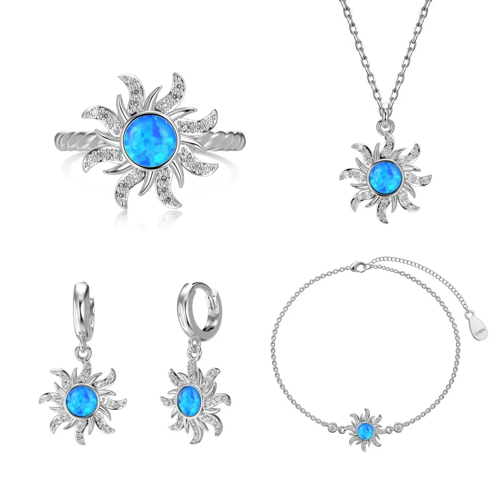 Sunflower Sun Pendant Chain