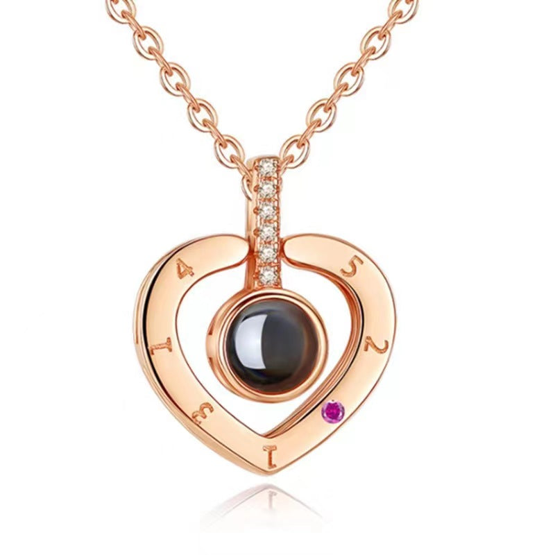 I love you 100 dialogue projection jewelry