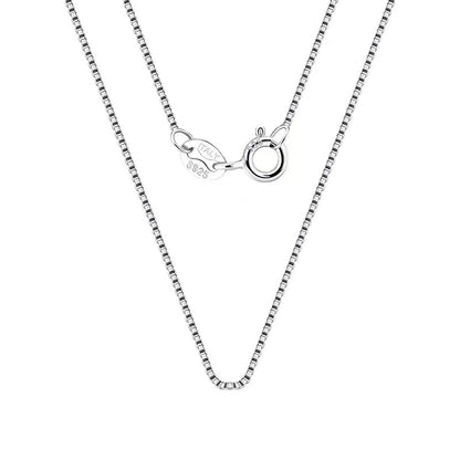 925 box chain necklace