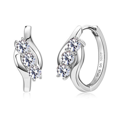 Exquisite Moissanite Pave Set Gold Studs

