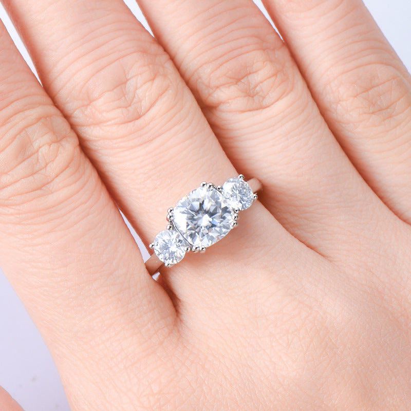 Classic Three-Stone Engagement Ring

