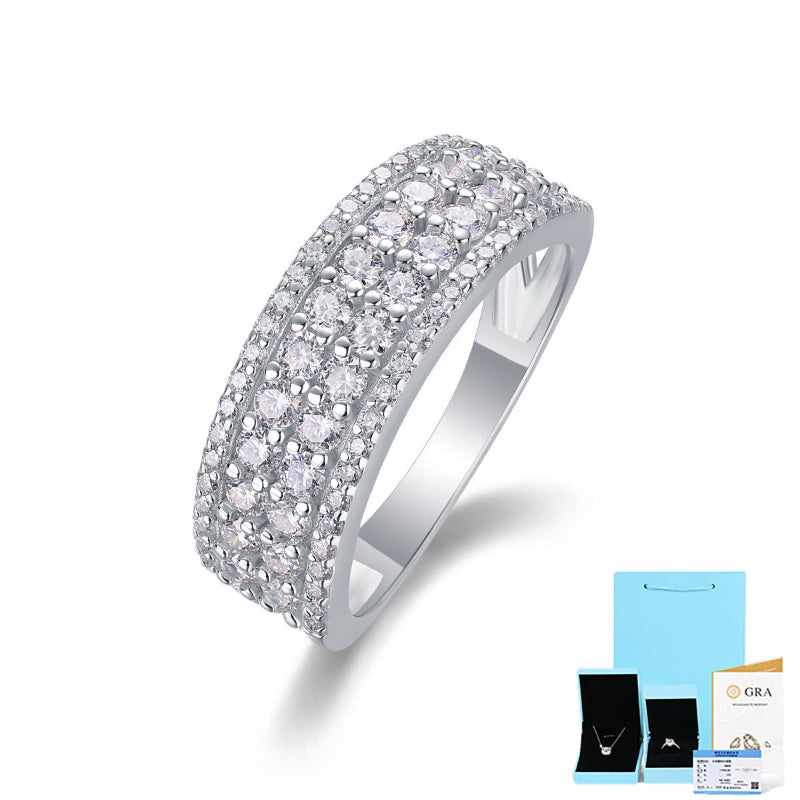 7.5mm Wide Moissanite Bridal Ring

