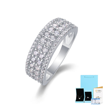 7.5mm Wide Moissanite Bridal Ring

