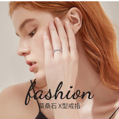 VVS1 Clarity Moissanite Silver Ring

