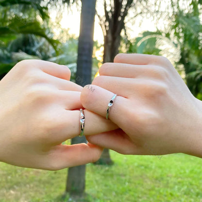 Puzzle Piece Relationship Rings

