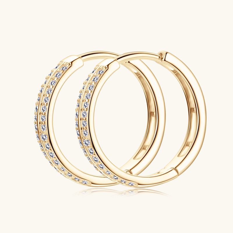 Diamond Hoop Earrings