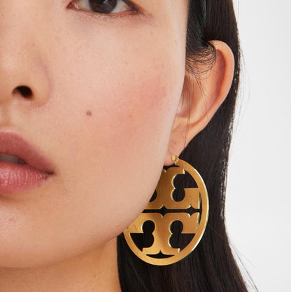 Tory Burch Miller Icon Hoop Earrings