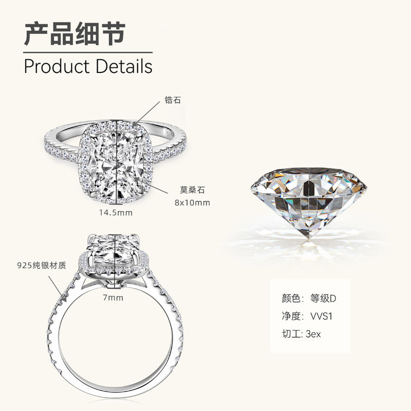 Dewdrop Halo Moissanite