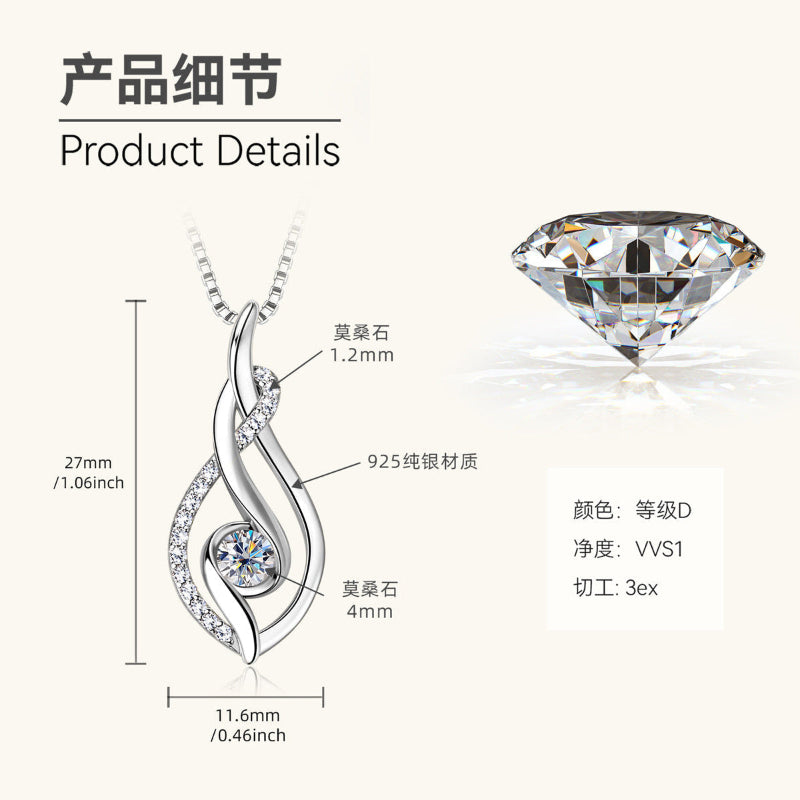 cheaper moissanite necklace