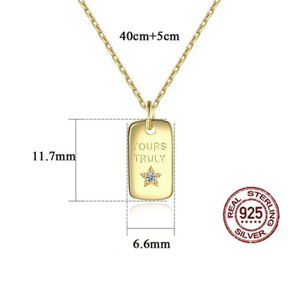 star pendant necklace silver