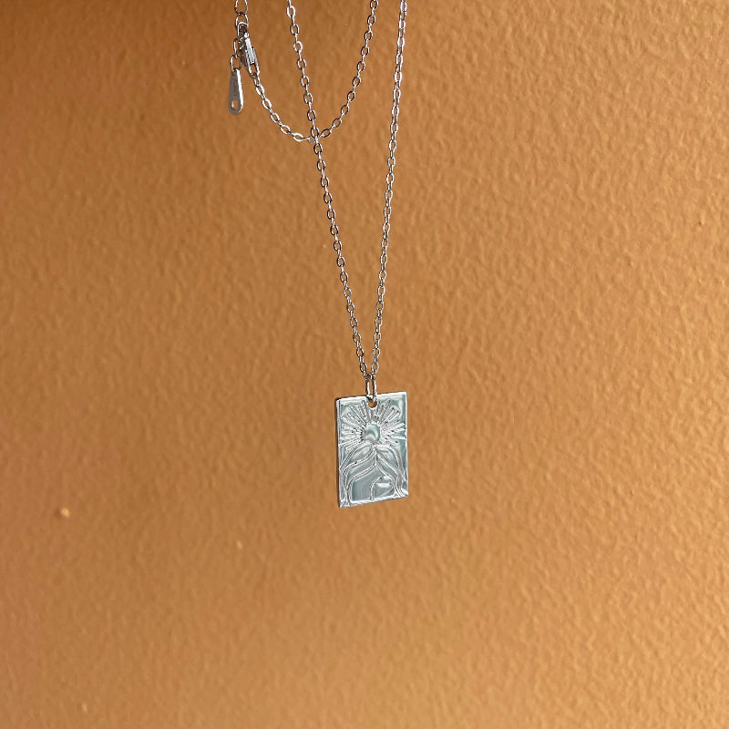 Rectangular Art Deco-Style Charm

