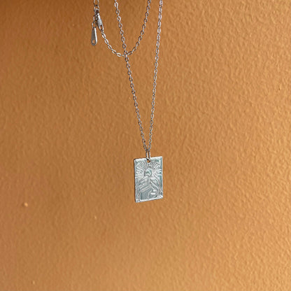 Rectangular Art Deco-Style Charm

