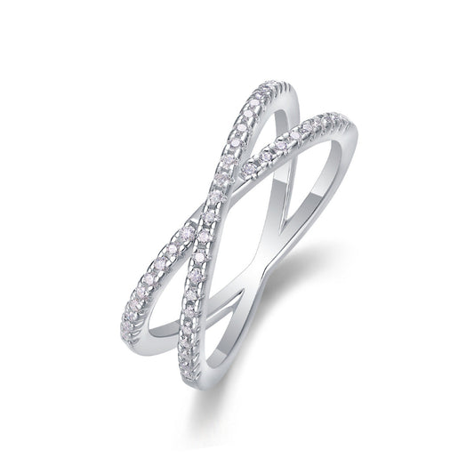 Infinity Crossband Engagement Ring

