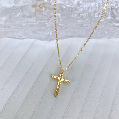 Elegant and Bold Crystal Cross

