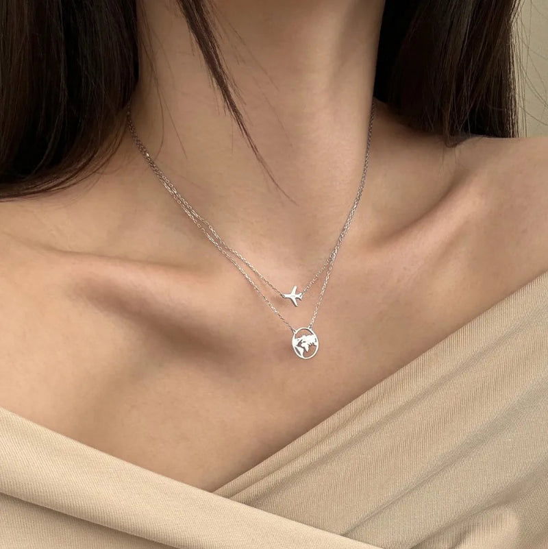 Fly Around the World Necklace

