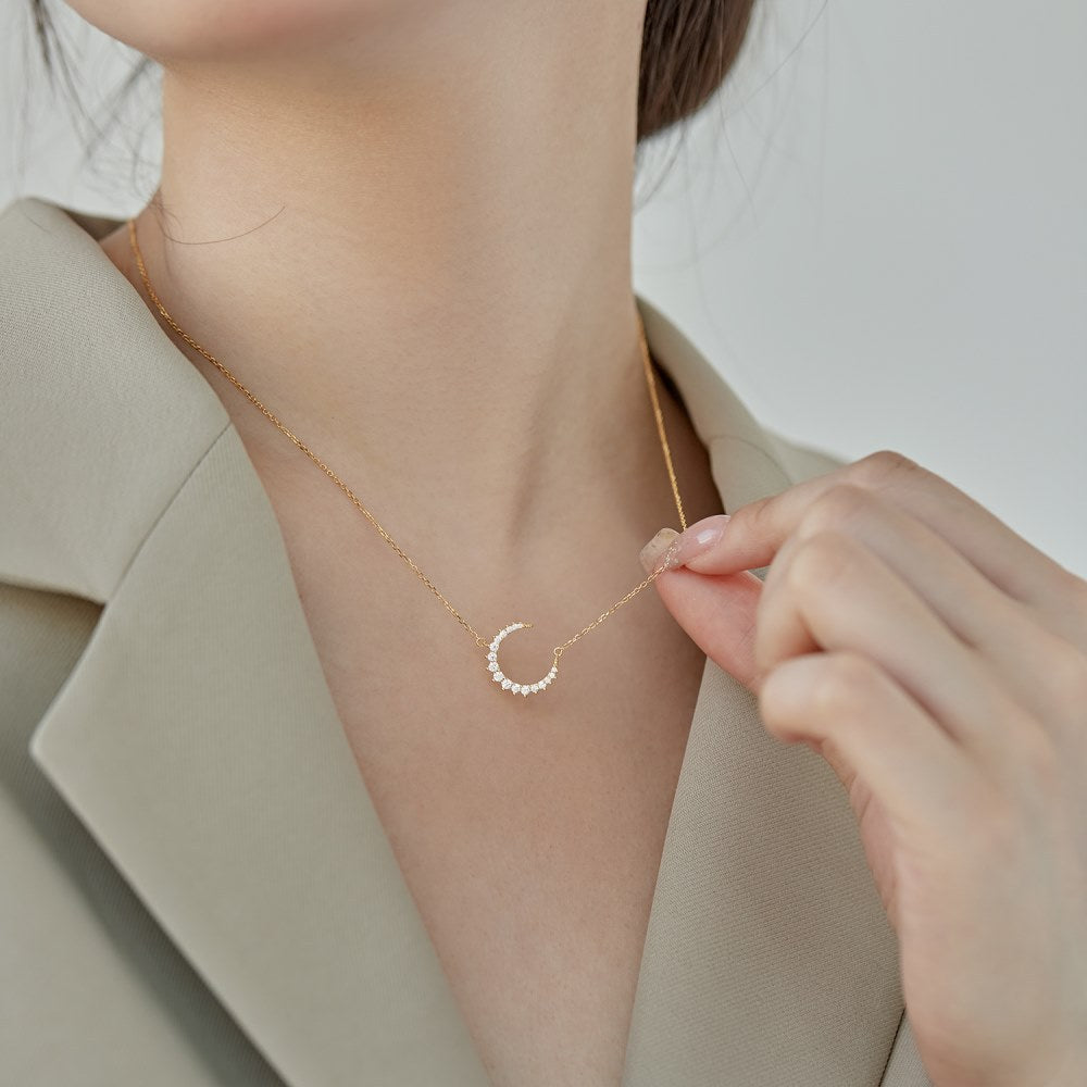 Cheerful Moon Wedding Necklaces