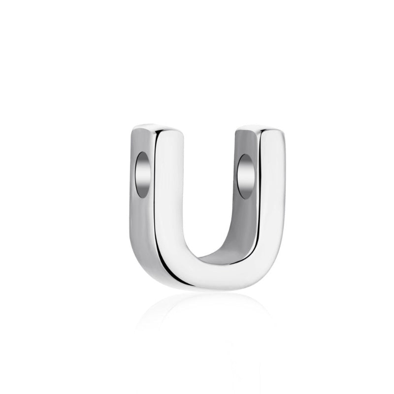 silver alphabet pendant